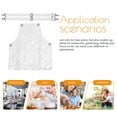 thumbnail image 3 of Niceauty White Hair Stylist Apron Adjustable Transparent Plastic Salon Apron, 3 of 8