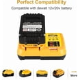 thumbnail image 2 of DCB112 Battery Charger Replacement for Dewalt Compatible with 12V 20V Max Lithium Battery DCB120 DCB127 DCB115 DCB118 DCB107 DCB105 DCB102, 2 of 6
