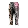 thumbnail image 4 of Oalirro Capris for Women Slim Fit Casual Summer Quick Dry Floral Print Beach Pants, 4 of 5