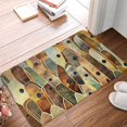 thumbnail image 2 of Alfombra antideslizante con patrón de piedra de color para dormitorio, Felpudo de decoración del hogar, cocina, baño, puerta de entrada suave, terciopelo Coral Fivean unisex, 2 of 2