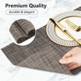 thumbnail image 4 of VCVCOO Placemats Set of 6 - Vinyl Heat Resistant Table Placemats - Easy Clean Wipeable Washable Durable PVC Table Mats for Indoor Dining, 4 of 10