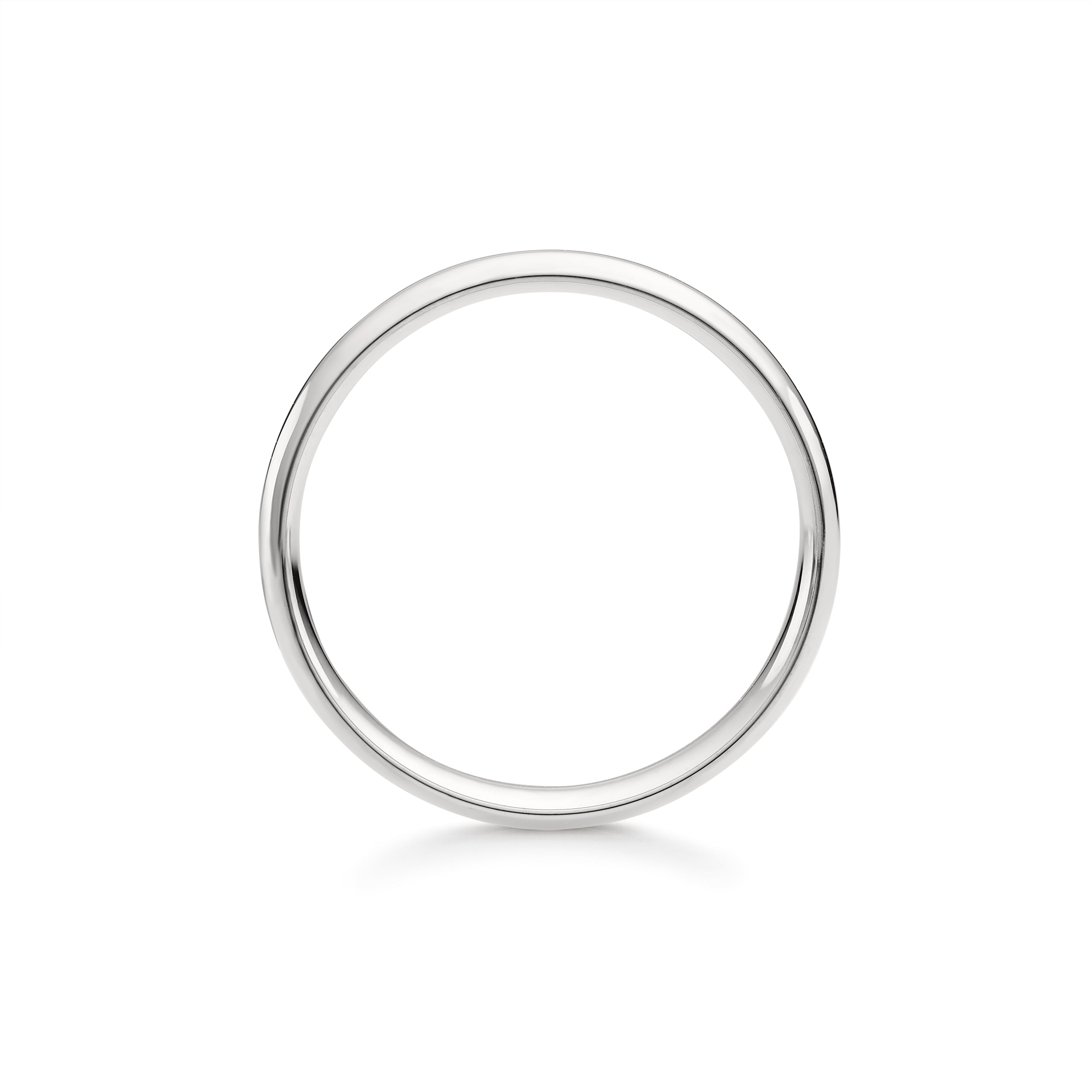 Oxford Ivy Oxford Ivy Men's 14K White Gold 5mm Comfort Fit Plain Wedding Band (Available Ring Sizes 8-14) Size 8.5
