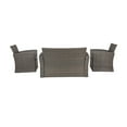 thumbnail image 7 of Westin Outdoor 4PC Rattan Wicker Sofa Coversation Set with Cushions UV Weather Resistant, Gray/Gray, 7 of 7