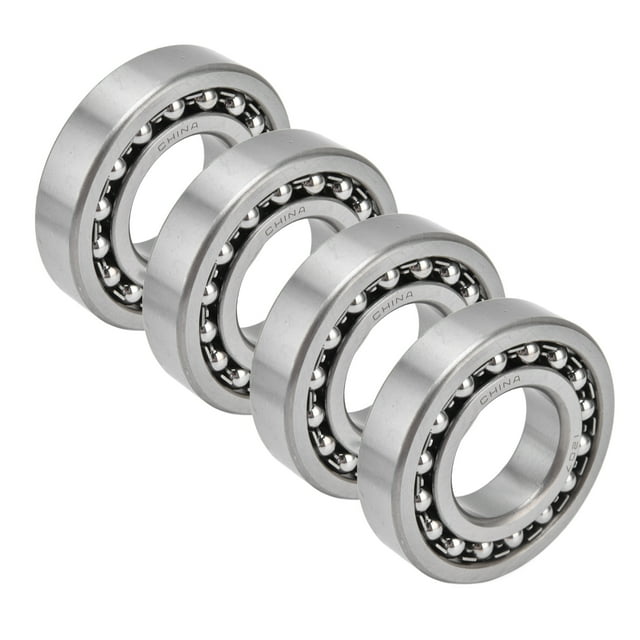 Roulements à Double Rangée, Faible Friction et Résistance au Bruit, Résistants à l'Usure, Étanches, à Alignement Automatique, Roulement à Billes 4 Pcs pour pour Moteurs pour Patins à Roulettes 1204,1205,1206,1207,1208