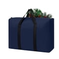 thumbnail image 4 of Waterproof Xmas Tree Bags, Christmas Ornament Storage, Christmas Tree Storage Bag, Extra Large Storage Bags for Clothes, Moving Supplies, Tote Bag Double Zipper for Space Saving Travel (Navy), 4 of 6