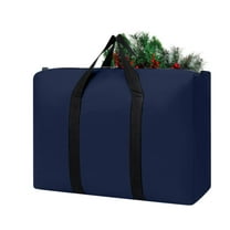 Christmas Decorations Storage Bag Heavy Duty Reusable 600D Tear-proof Oxford Fabric Polyester Material Christmas Tree Storage Bag with Zippers and Handles Big Foldable Duffle Bag for Travel