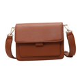 thumbnail image 1 of Small Square Purse Wallet for Lady Girls Brown, 1 of 8