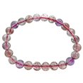 thumbnail image 1 of 7.5mm Natural Super Seven Colorful Rutilated Quartz Crystal Clear Round Beads Bracelet AAAAA, 1 of 2