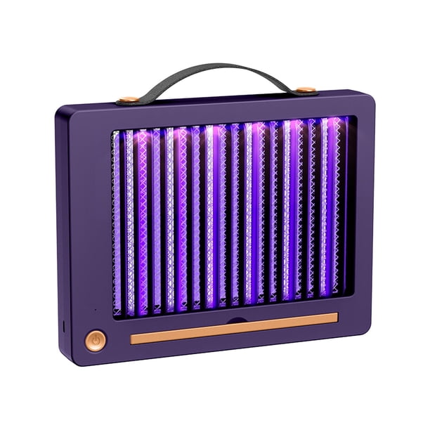 Lámpara con Usb,Usb Mosquito Lamp Household Multi-Function Wall-Mountable,3D Trapping Technology 2000V Shock para Mosquitos,Zapper de Insectos Portátil de 26x23cm con Protección de Malla