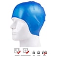 thumbnail image 2 of Gorro De Natación Gorro De Natación De Silicona Elástica Gorros De Natación De Diseño Ergonómico 3D Con Tapones Para Los Oídos Y Clip Para La Nariz Cateissary AP008155-02, 2 of 6