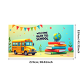 thumbnail image 1 of Colorful Welcome Back to School Banner with School Bus Globe and Books Background Party Decors for Classroom Decor School Events Photo Backdrop Supplies, 1 of 4