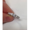 thumbnail image 3 of Pompeii 1/2ct Vintage Three Stone Round Diamond Engagement Ring 14K White Gold (H,SI2), 3 of 3
