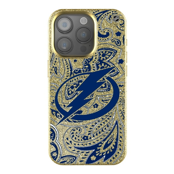 Keyscaper Gold Tampa Bay Lightning Paisley Bling iPhone Case