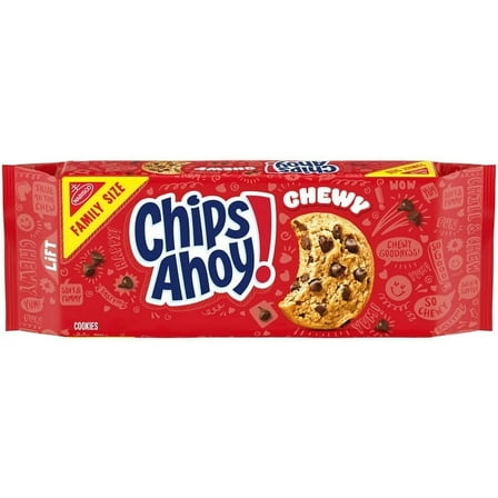CHIPS AHOY! Chewy Chocolate Chip Cookies, Family Size, 19.5 oz (2 Packs)