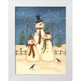 thumbnail image 1 of Lewis, Kim 25x32 White Modern Wood Framed Museum Art Print Titled - Snowman Family, 1 of 4
