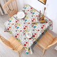 thumbnail image 2 of Baseball Football Pattern Square Tablecloth,Waterproof Square Table Cover,Wipeable Spillproof Washable Table Cover for Home Kitchen Party Decor 42"X42"(107x107cm), 2 of 6