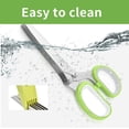 thumbnail image 5 of Herb Scissors Set,Multipurpose 5 Blade Kitchen Herb Cutter with Safety Cover and Cleaning Comb for Cutting Shredded Lettuce, Cilantro Fresh, Green Onion Fresh and etc., 5 of 6