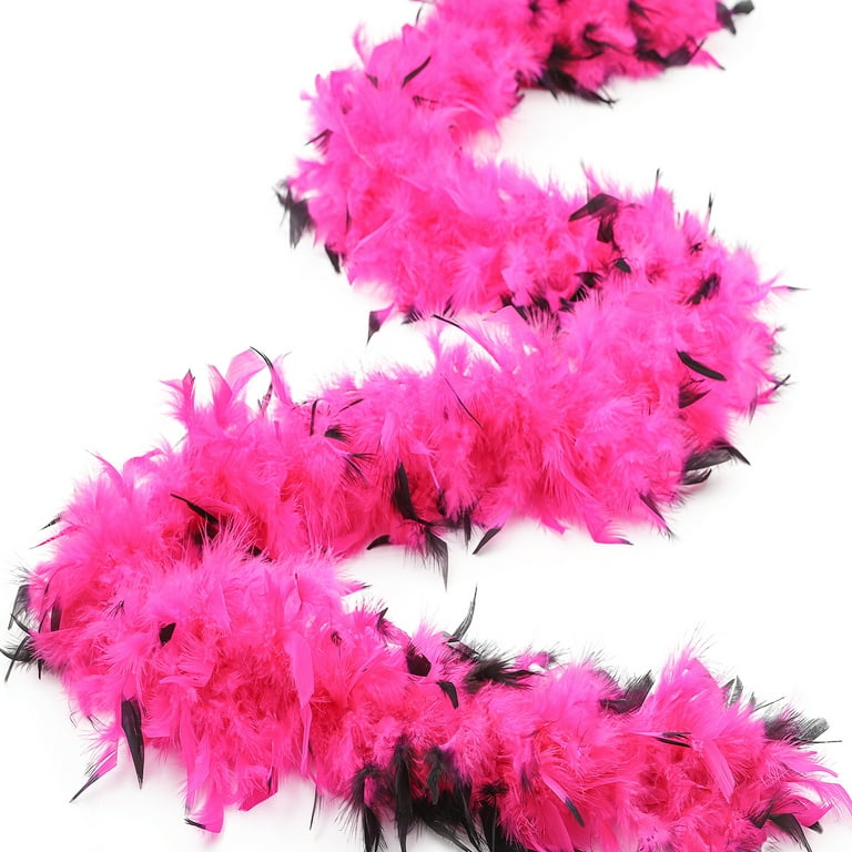 Chandelle Feather Boa - Medium Weight - Shocking Pink