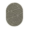 thumbnail image 1 of Furnish My Place Modern Indoor/Outdoor Commercial Solid Color Rug - Neutral, 12' x 18' Oval, Pet and Kids Friendly Rug. Made in USA, Area Rugs Great for Kids, Pets, Event, Wedding, 1 of 6