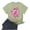 Green breast cancer shirts for women, variant on Nfurl Women's Breast Cancer Awareness Shirts Loose Fit Short Sleeve Pink Ribbon Graphic Tee Shirts Gifts for Breast Cancer Fighter Green,L