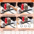 thumbnail image 2 of relayinert Wheel Alignment Tool With 2 Measuring Tapes Camber Alignment Plates Front End Tool Car, 2 of 6