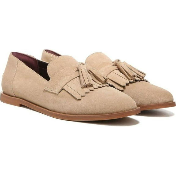 Franco Sarto Women's Jolie Tassel Loafer Cookie Suede 10M