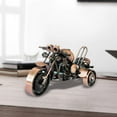 thumbnail image 6 of Esquirla Metal Three Wheeled Motorcycle Figurine Statue 6.3x2.5x3.3inch Decorative Classical Retro Crafts for Home Office Decor Sturdy Red, 6 of 8