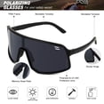 thumbnail image 3 of Gafas Deportivas VEWOE Polarizadas con Protección UV400, 3 of 9