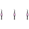 thumbnail image 1 of ZheElen Tweezers Crafts Crossing Lock Stainless Steel Reverse Precision Curved Nail Manicure Hair Tool Electronics Laboratory Black 3Set, 1 of 6
