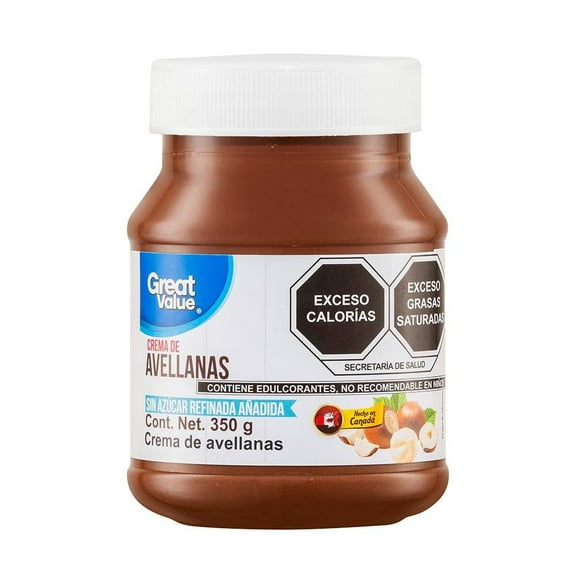 Crema de avellana Great Value con maltitol 350 g