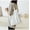 WHITE, variant on DIY Shoulder Bag Large Capacity Black White Canvas Shoulder Tote Bag Folding Eco Cotton Handbag Reusable Shopping Bag