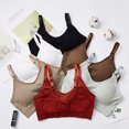 thumbnail image 2 of Chaleco deportivo sin tirantes a prueba de golpes con almohadilla de pecho desmontable, chaleco fruncido, ropa interior de mujer, hermosa espalda que envuelve el pecho, 2 of 6