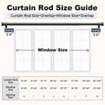 thumbnail image 5 of KoshiMe Black Curtain Rods for Windows 32 to 86 inch,1" Adjustable Heavy Duty Curtain Rod, Modern Decorative Drapery Rods with Aluminium End Cap,Telescoping Single Window Curtains Rods Set, 5 of 7