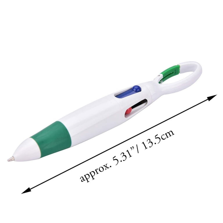Lopenle 24PCS Cat Multicolor Ballpoint Pens 4-in-1 Retractable Pens 4  Colors Animal Pens Kids Cat Multicolored Pens For School Office Bithday