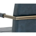 thumbnail image 6 of Sunpan Jafar 19" Faux Leather Dining Armchair in Vintage Blue (Set of 2), 6 of 6