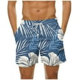 thumbnail image 2 of guisaled Mens Swim Trunks With Liner Men' Swim Trunks 7 Inch Summer Hawaiian Swim Shorts Bathing Suit Quick Dry Elastic Waist Beach Shorts With Pockets, 2 of 6
