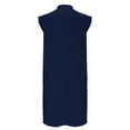 thumbnail image 5 of Aloohaidyvio Dresses for Women Womens Summer Sleeveless Mini Dress Casual Crew Neck Open Back Short Sundress with Pockets, 5 of 7