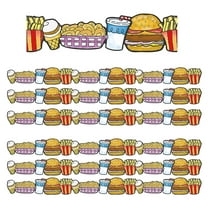 Eureka Fast Food Deco Trim - Extra Wide 37 Feet Per Pack 6 Packs (EU-845689-6)