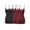 2 Black/2 Burgundy, variant on 4 Pack Women's & Juniors Basic Solid Adjustable Spaghetti Strap Long Camisole Layer Tank Top Size S – 3XL