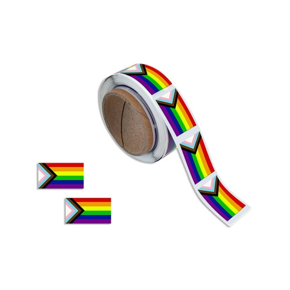 Small Daniel Quasar Flag Stickers (250 per Roll)