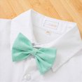 thumbnail image 6 of Baby Boy Two Piece Suit Coat and Romper Outfit Formal Suit Toddlers Wedding Tuxedo, 6 of 9