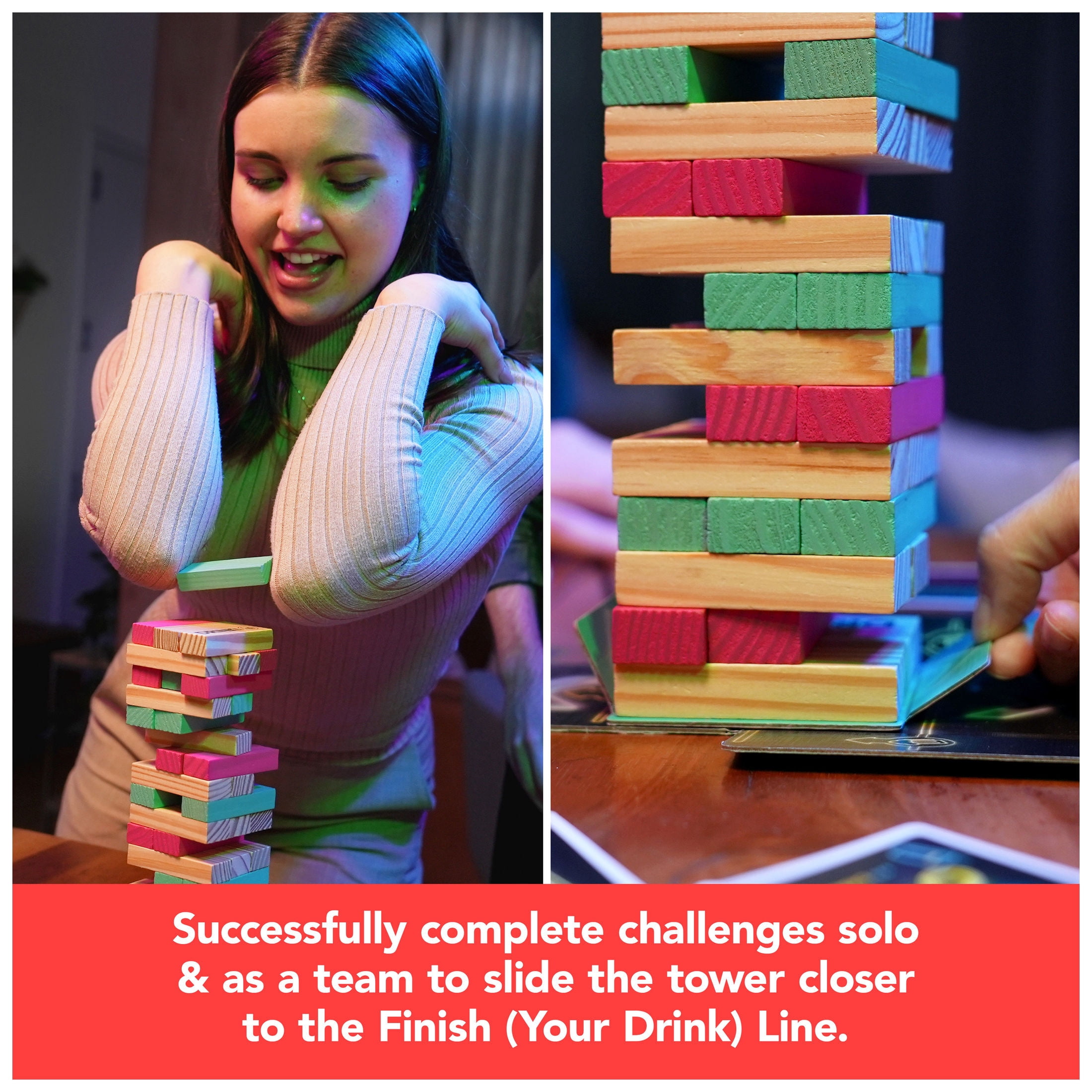 Spin Master Games, Happy Hour Tower Chug O’ War, Party Game for Adults Ages 21+