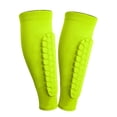 thumbnail image 2 of Oiur Soccer Shin Guards for Youth And Adults Calf Compression Sleeve with Honeycomb Pads Sports Protective Equipment for Football Baseball Skiing Hockey,Fluorescent Green, 2 of 8
