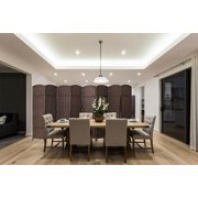 Jostyle Room Divider 6ft. Tall Extra Wide Privacy Screen, Folding Privacy Screens with Diamond Double-Weave Room dividers and Freestanding Room Dividers Privacy Screens(Mocha, 8-Panel)