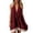 F-682Red, variant on ZHOGXU Summer Dresses For Women Sleeveless Halter Neck Color Block Backless Comfortable Loose Fit Dress For Casual Daily Wear,Red,M