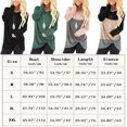 thumbnail image 2 of SWQZVT Tunic Tops for Women Long Sleeve Tops Crew Neck T Shirts Loose Fit Fashion Color Block Blouses Pink Fall Shirts for Legging Casual Twist Knot Pullover Sweatshirts Size M, 2 of 5