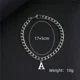 thumbnail image 4 of Silver Color A-Z Initial Bracelets for Men Women, Never Fade Stainless Steel Cuban Chain Bracelet with 26 Letter Alphabet, 4 of 5