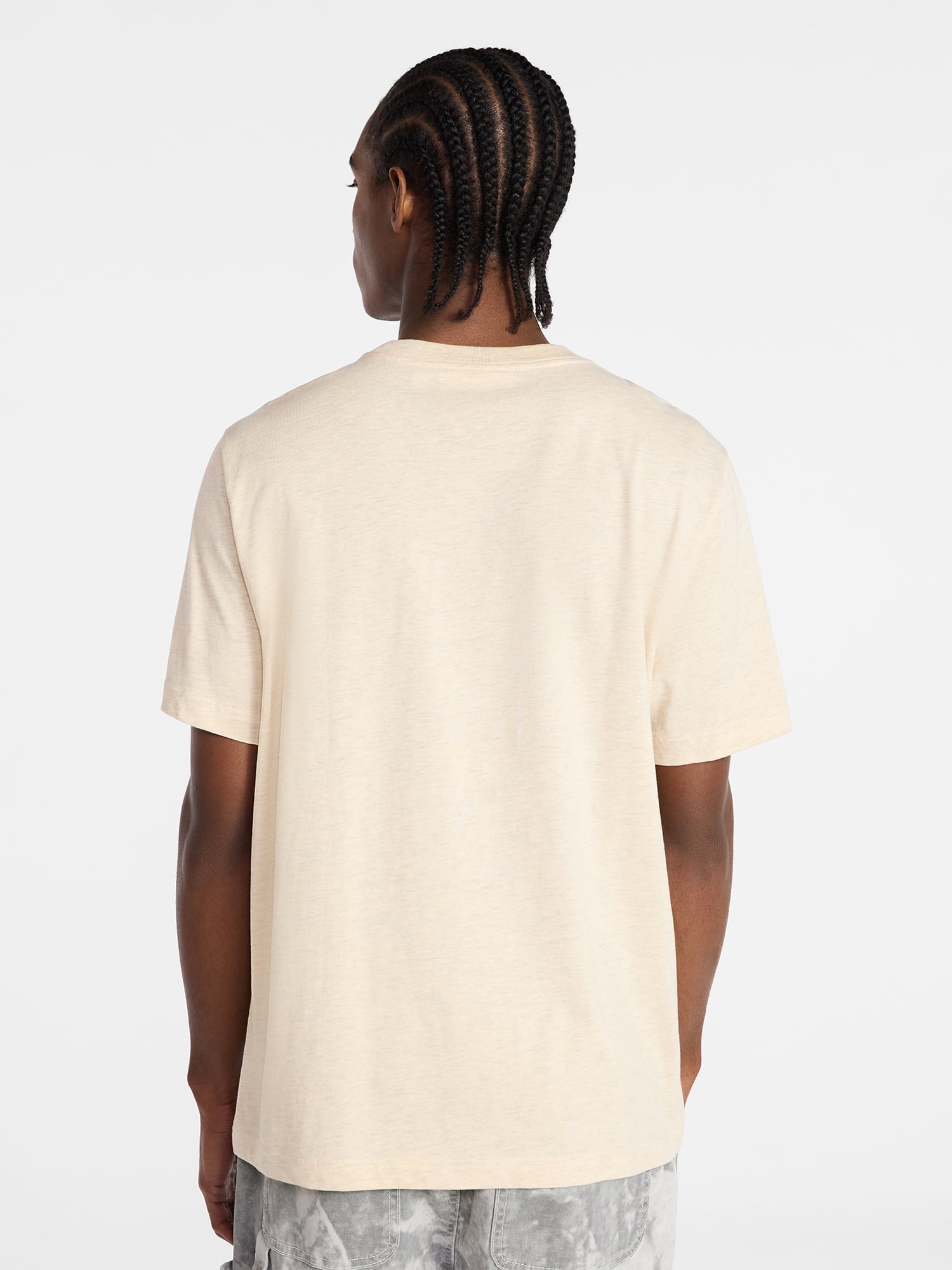No Boundaries Standard Fit Cotton Tee with Short Sleeves, Men's and Big Men's XS-5XL