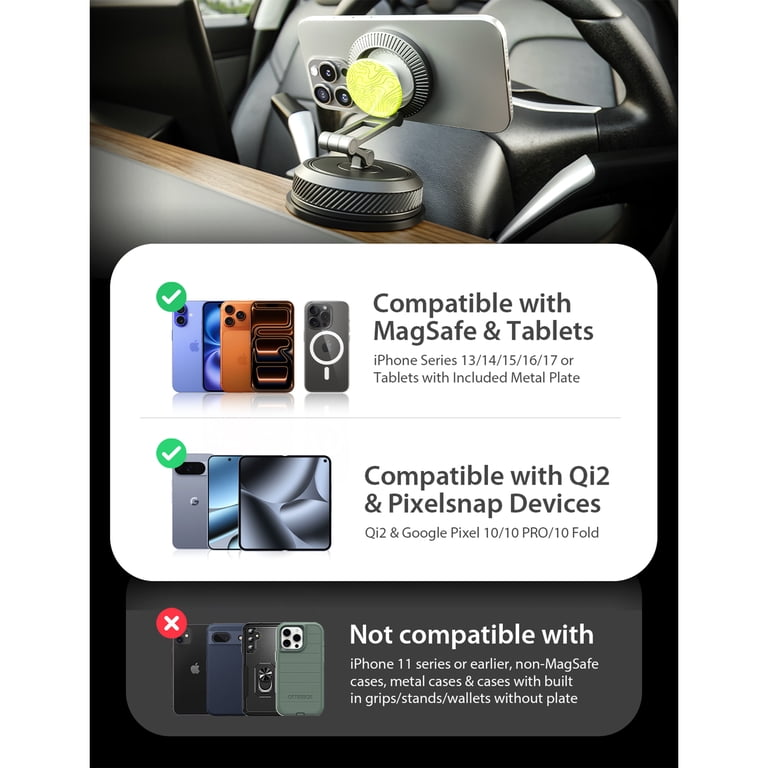 Multi-Position Magnetic Suction Cup Car Mount photo 4