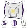 thumbnail image 5 of Zupapa 7 Ft. x7 Ft. DLX Baseball Protective Screens Softball Practice Net Tee Caddy 12 Pack Baseballs, 5 of 7